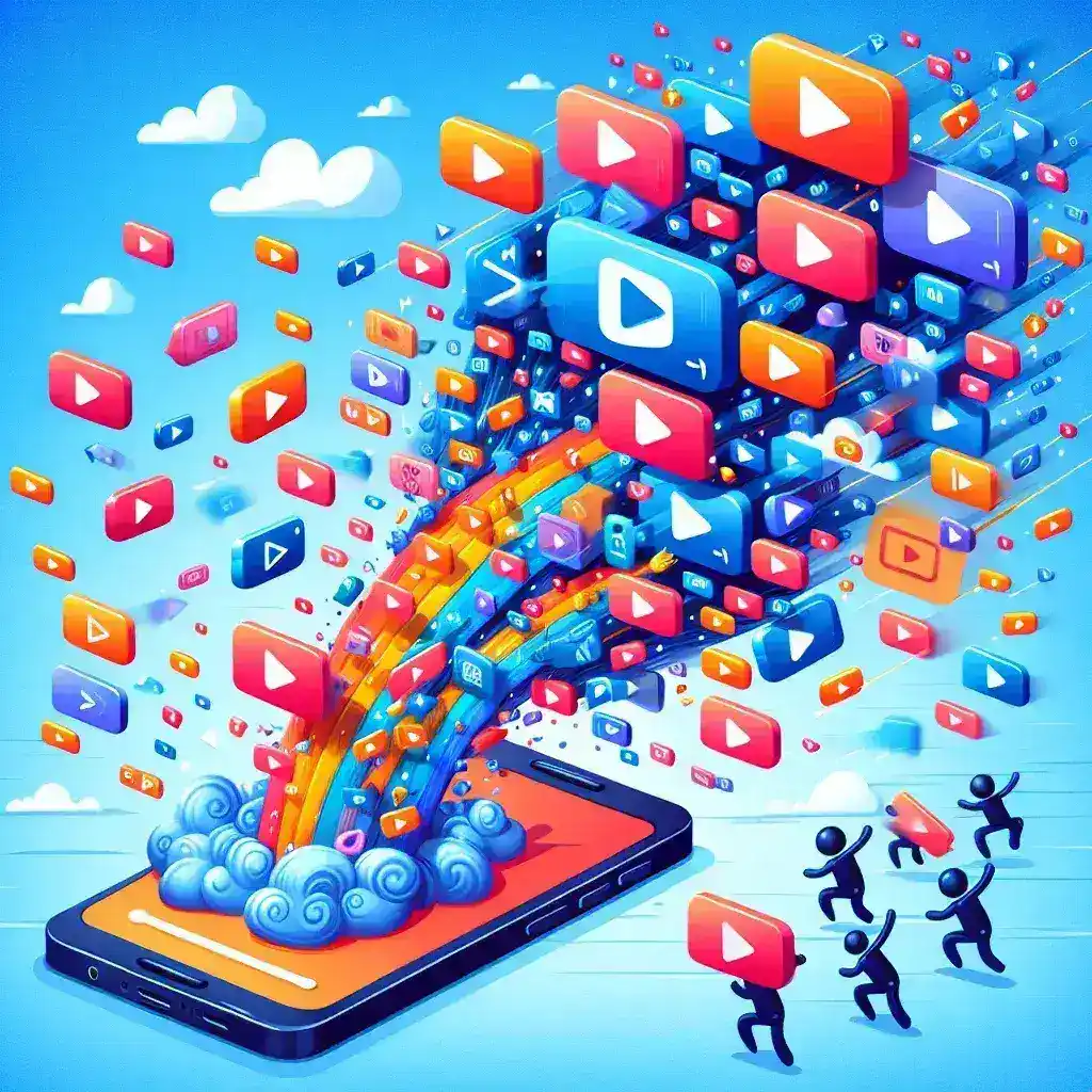 "Person using TikTok video downloader app on smartphone to save and share favorite TikTok videos, illustrating the process described in the Ultimate Guide to TikTok Video Downloader."
